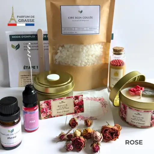 Kit DIY facile bougie parfum de Grasse
